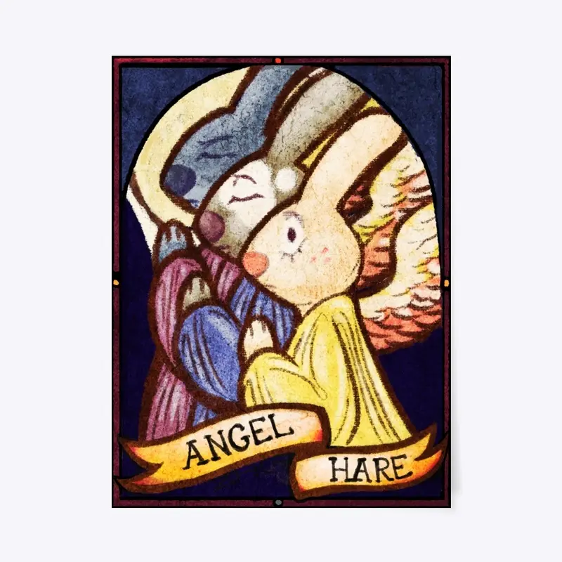 Angel Hare Window Poster